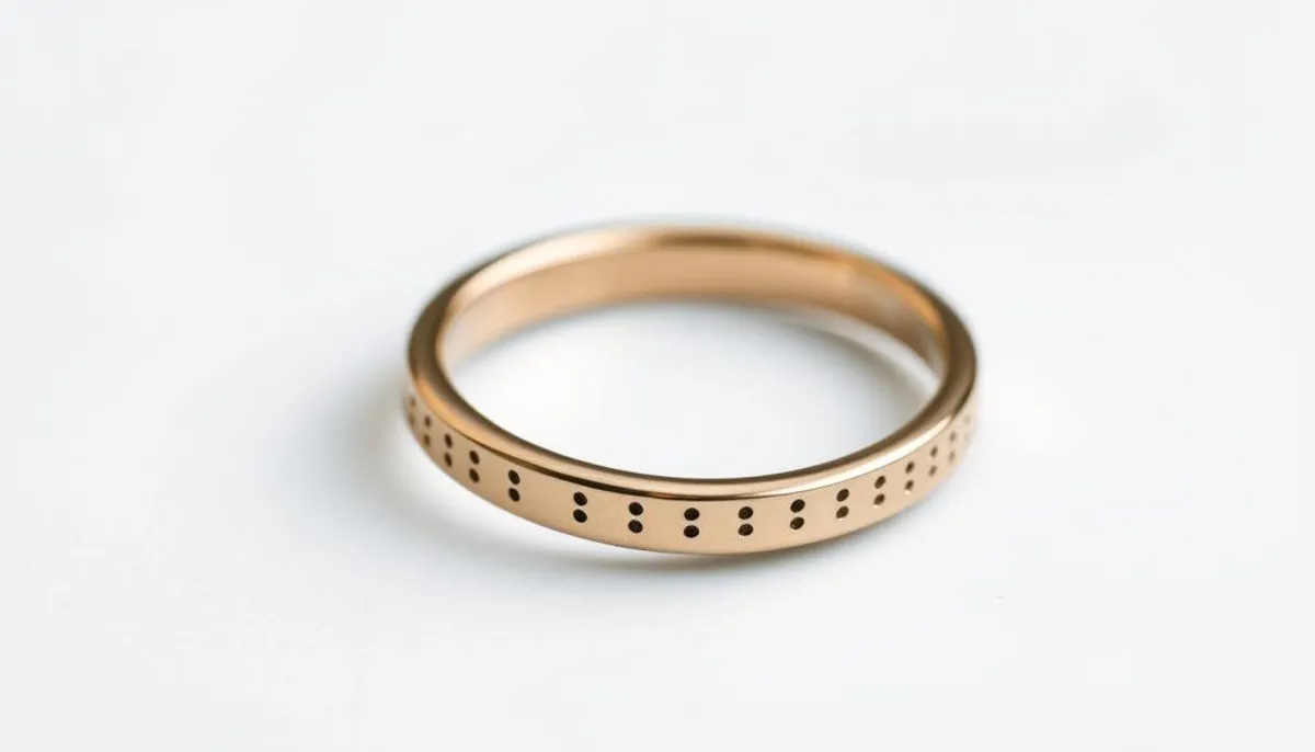 bague code morse love design épuré
