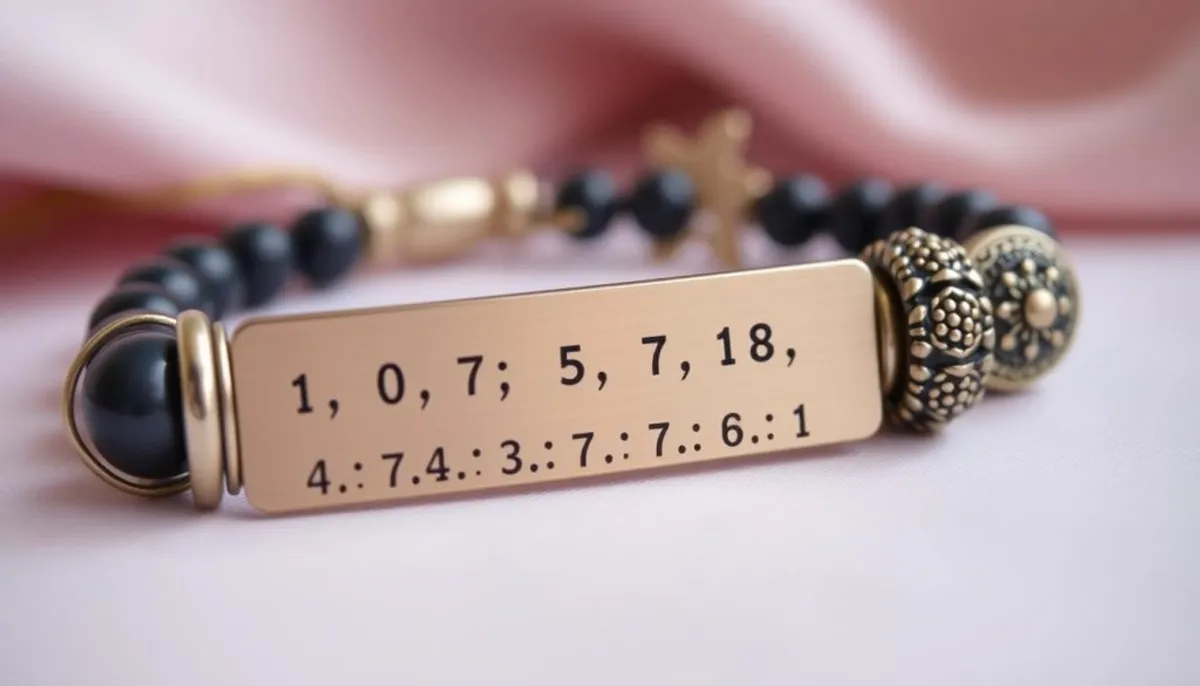 Bracelet message secret en morse