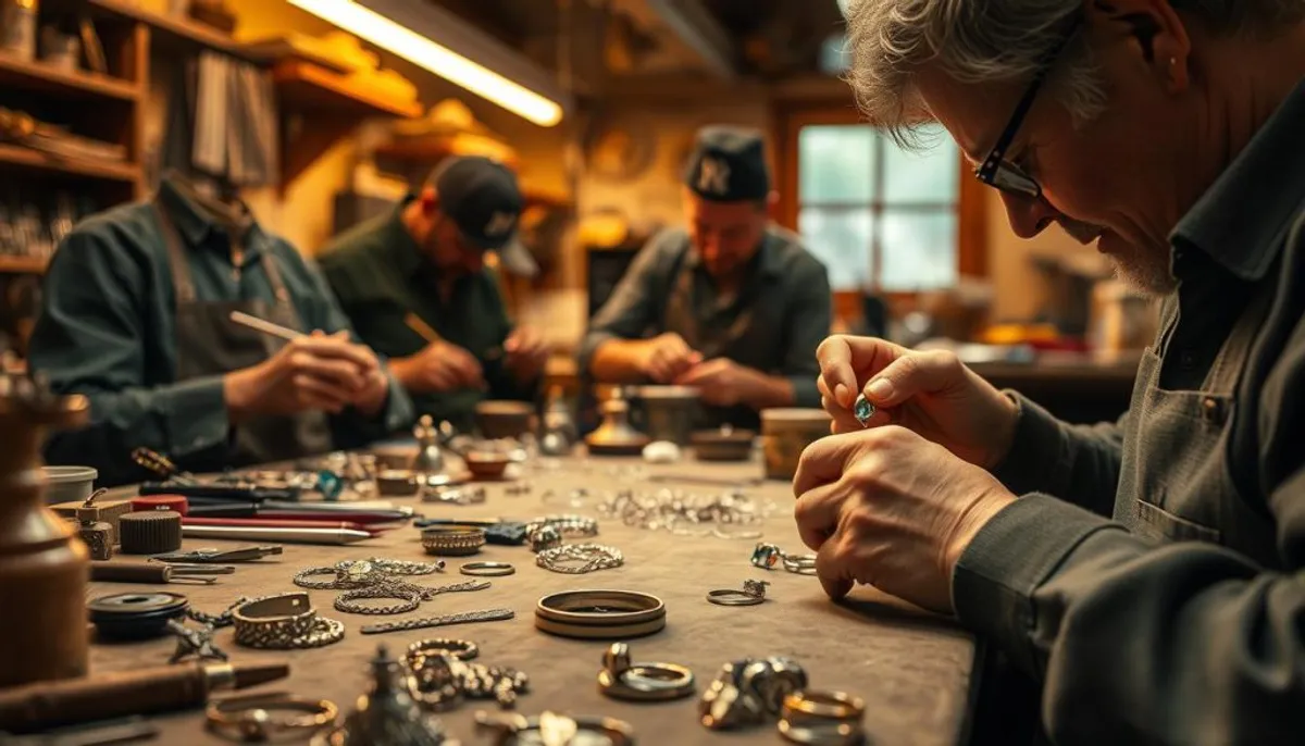 Fabrication artisanale bijoux Medania