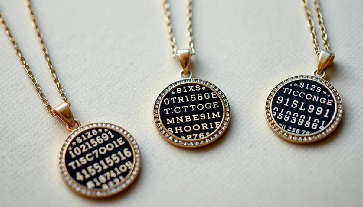 Pendentifs et colliers en code morse