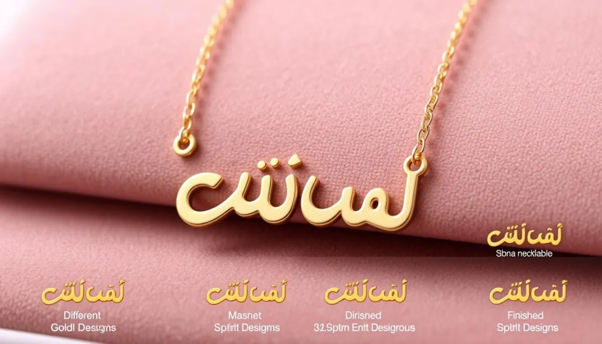 Personnalisation collier prénom arabe
